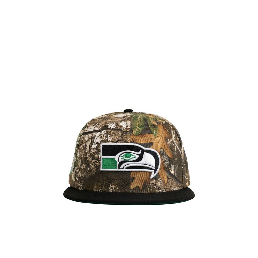 NEW NEW ERA unisex seattle seahawks real tree with bill hat in camo